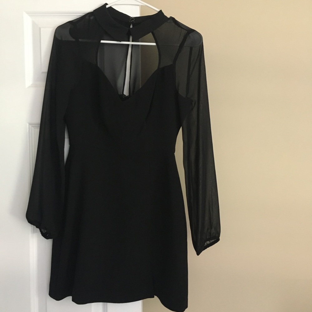 BCBG Black collared dress